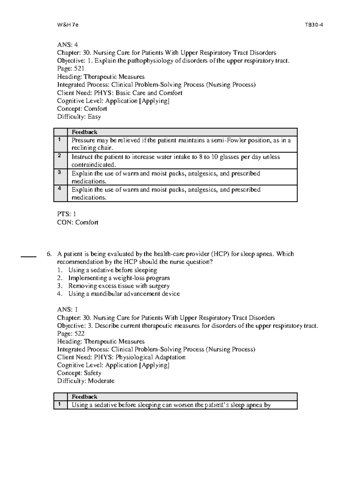 NUR 2241: Chapter 30 - Nursing Care for Upper Respiratory Disorders ...