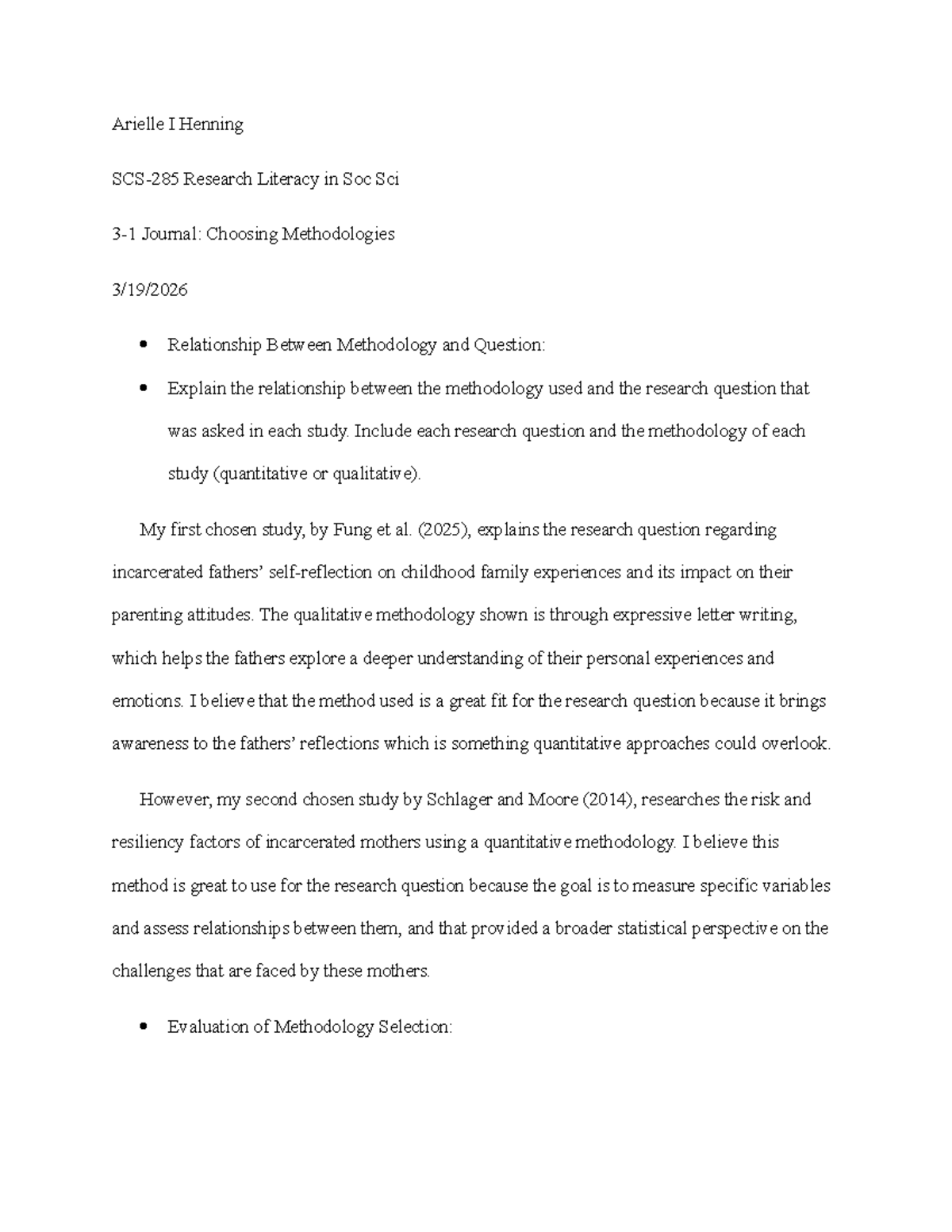 Research Literacy in Soc Sci: Methodology & Question Analysis - Studocu