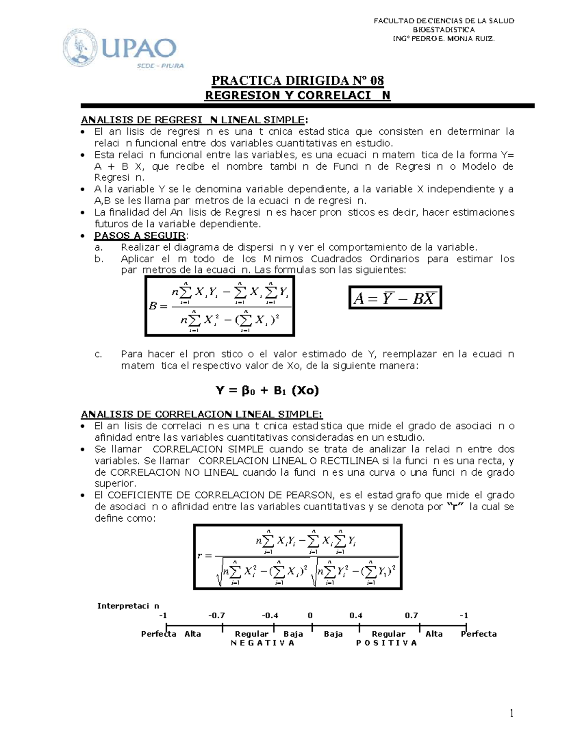 Practica+ Dirigida+N%C2%BA+08+ Regresion+Y+ Correlacion+ ...