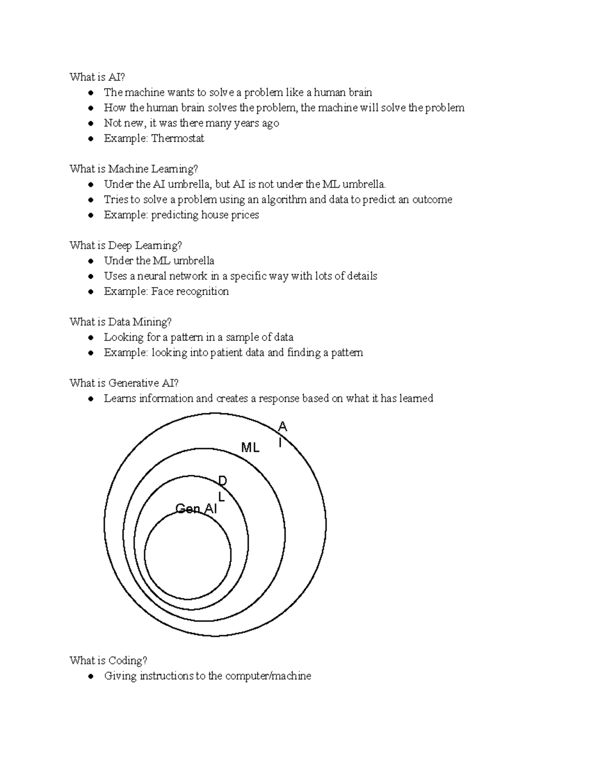 Machine Learning Fundamentals and Applications - CS 101 Lecture Notes ...