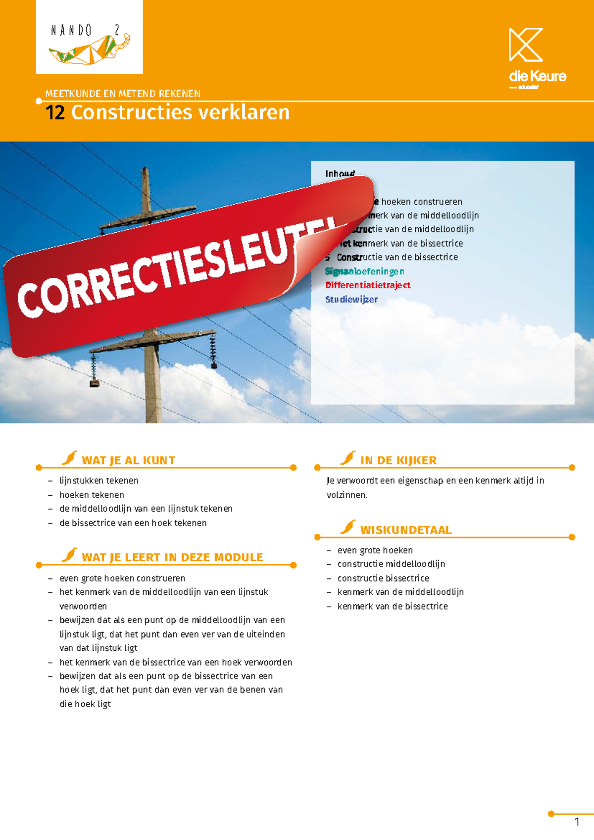 Nando 2 MEETKUNDE EN METEND REKENEN 12: Uitleg van Constructies - Studocu