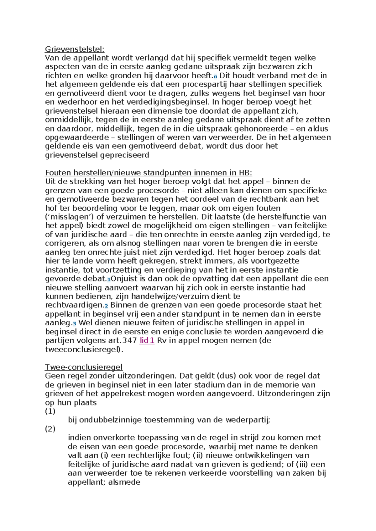 Grievenstelsel in Hoger Beroep: Specifieke Bezwaren en Gronden ...