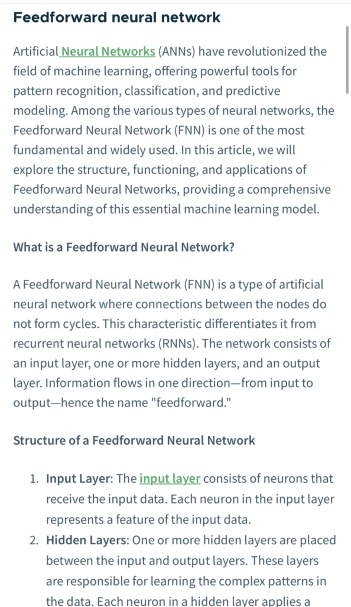 Feed forward network unit 1 - Feedforward neural network Artificial ...