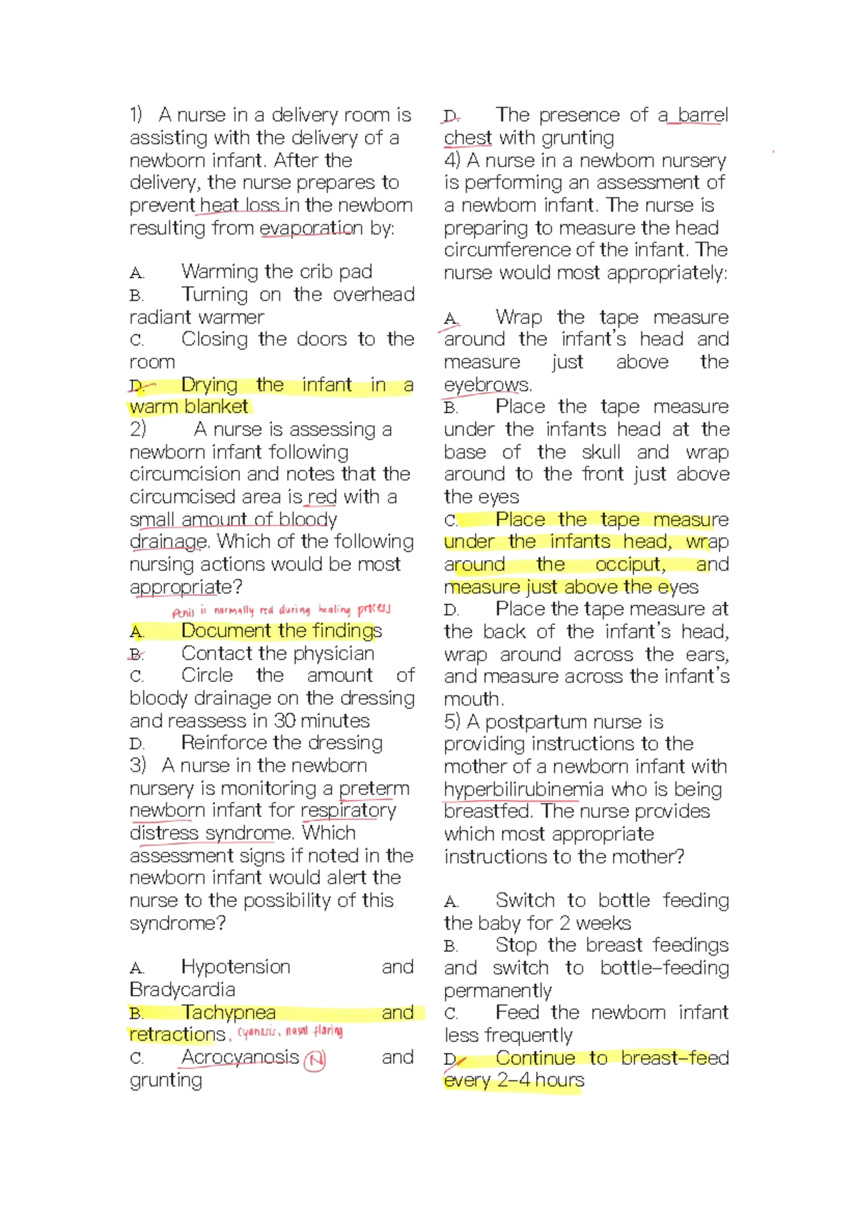 NUR 101: Newborn Care and Assessment - Key Concepts and Guidelines ...