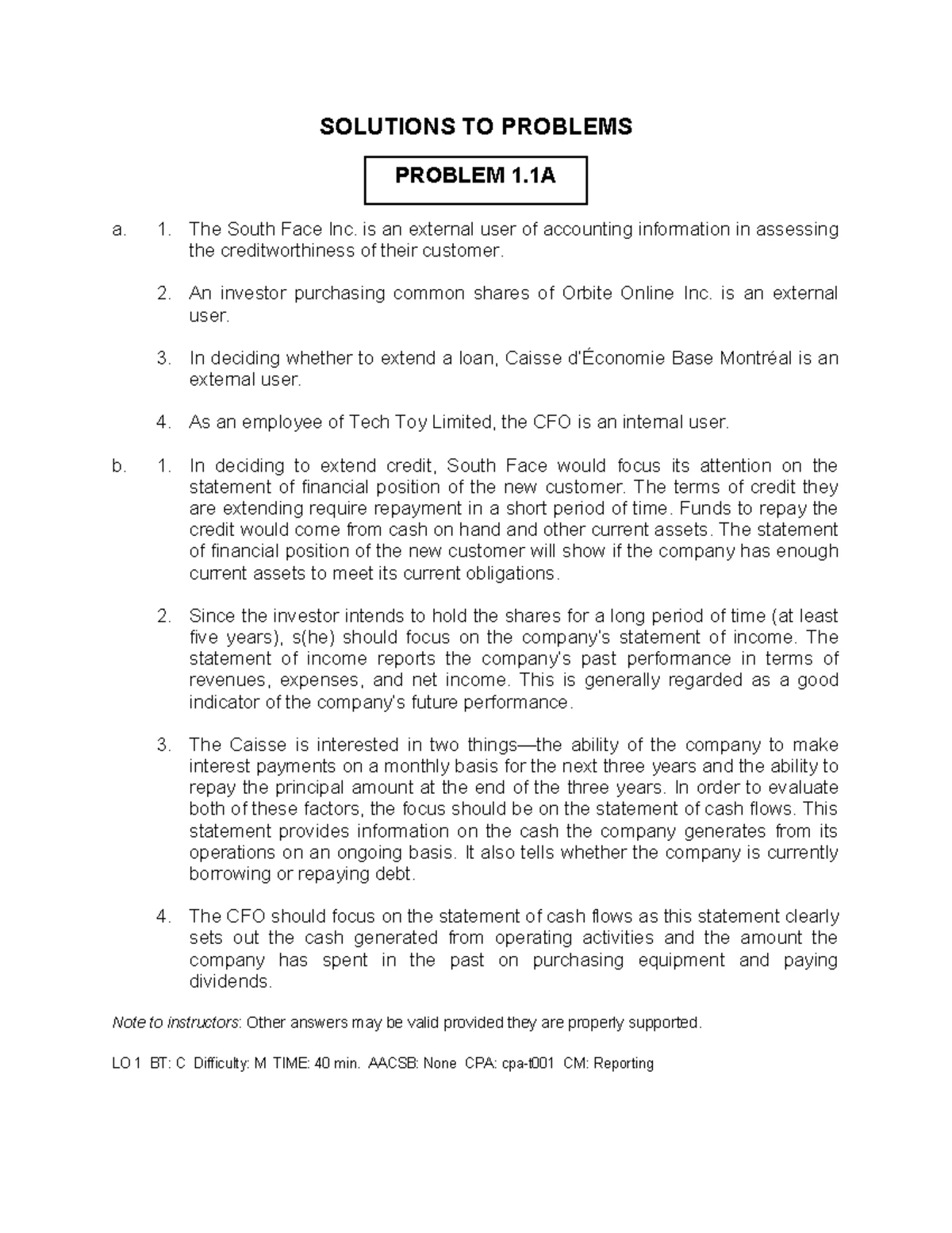 Chapter 4 - Problem Set A Solutions (CPA: cpa.t001) - Studocu