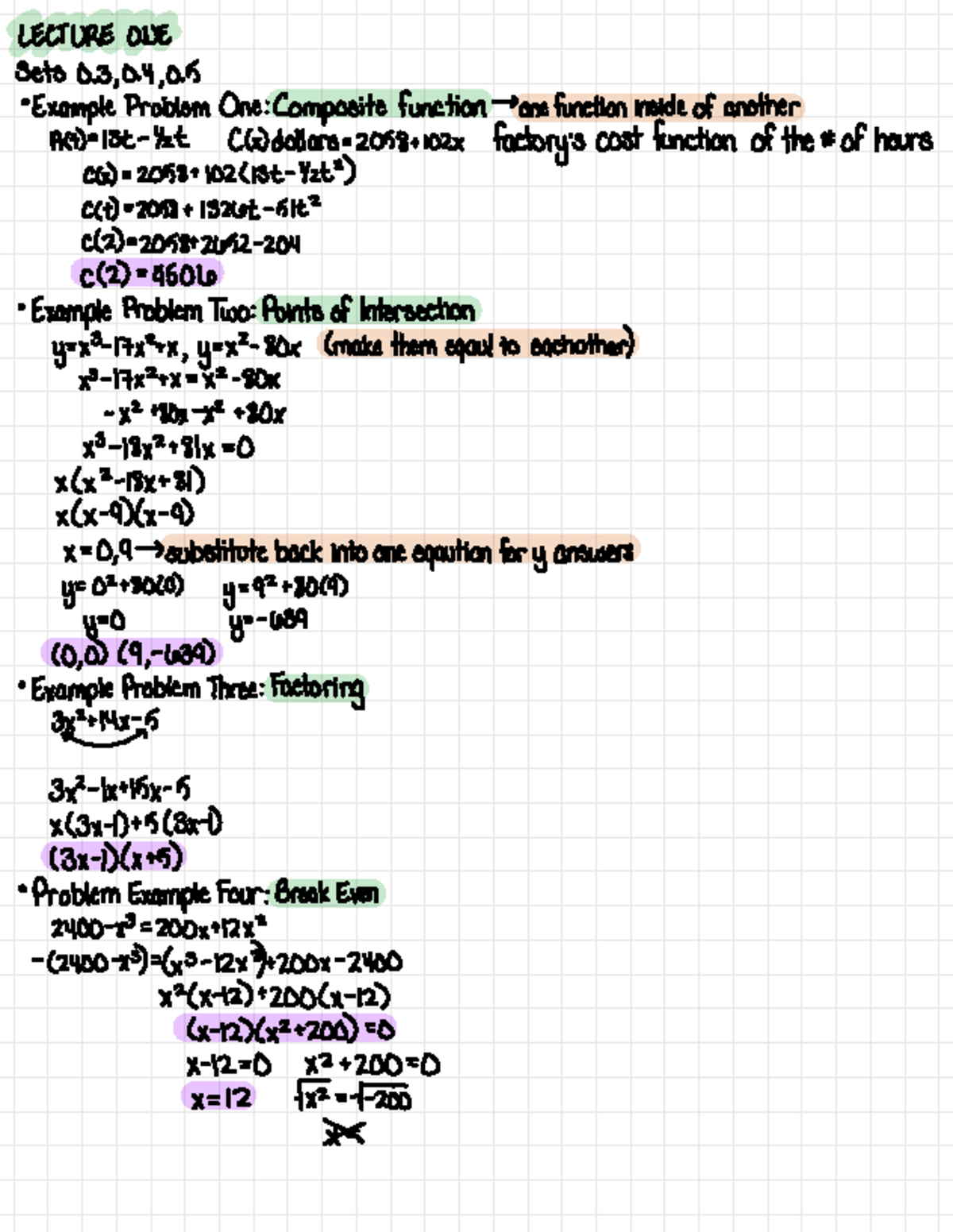 MATH 211 Week 1 Lecture Notes and Problem Set Solutions - Studocu