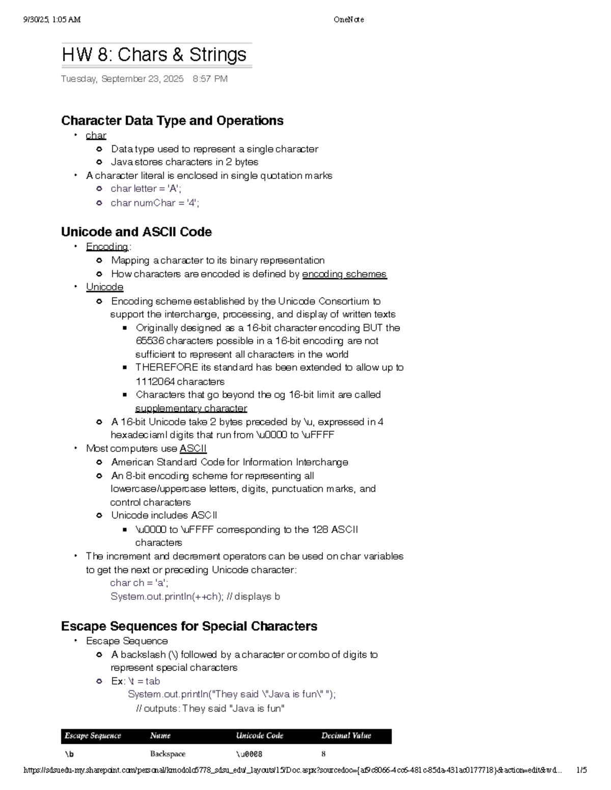 Java Character and String Operations: Concepts & Examples - CS101 - Studocu