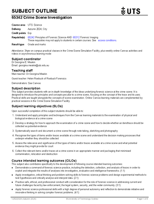 CSI WEEK 3 - Notes - 3 - Introduction to DNA Why is DNA recovered from ...