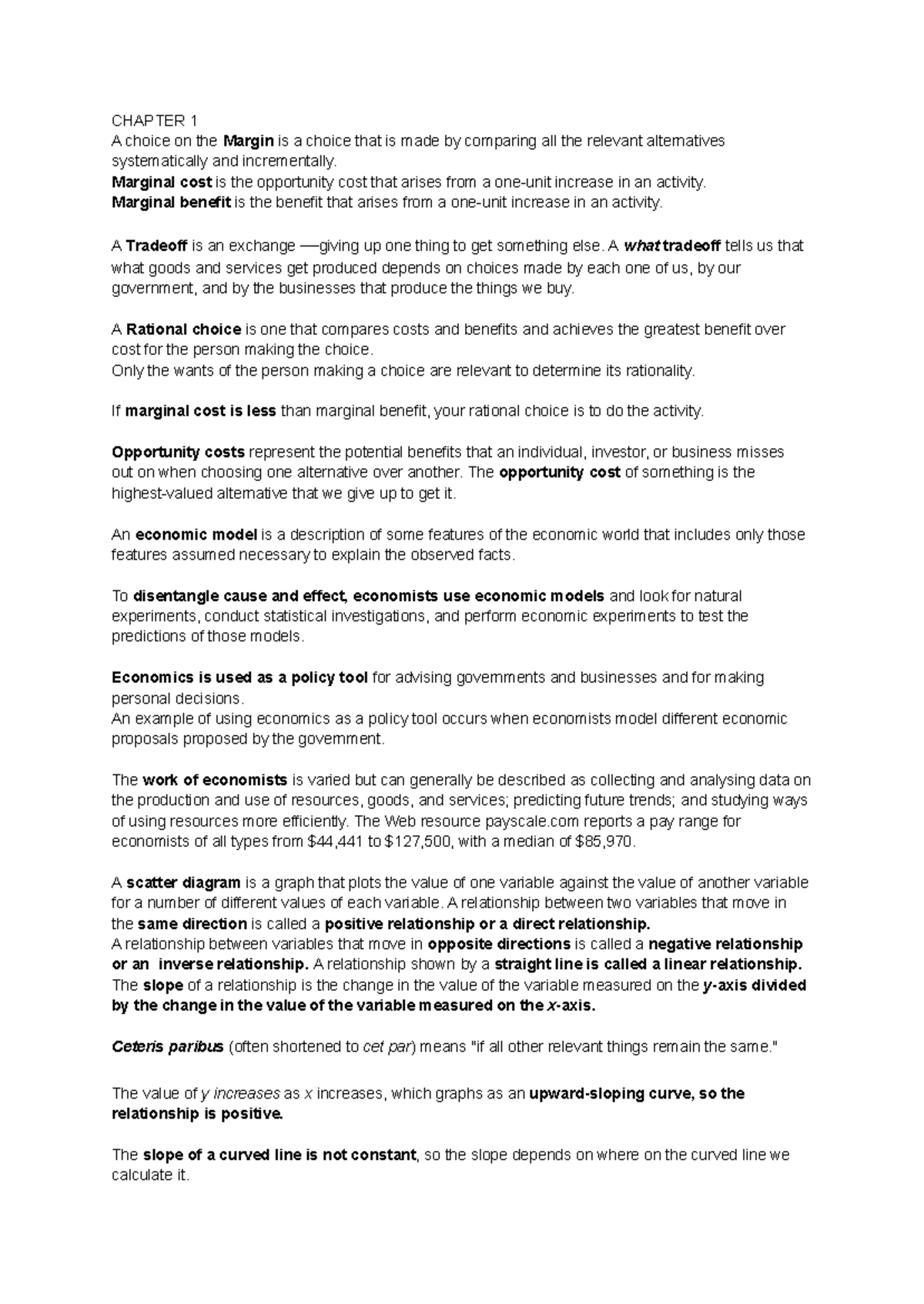 ECON101 Term Test 1 - Comprehensive Practice Guide - Studocu