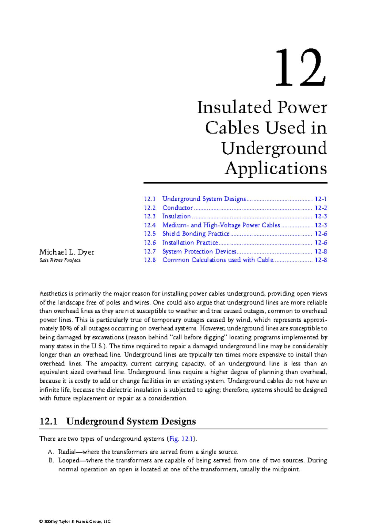 9292 c012 - Ch-24 - Underground Power Cable Insights and Notes - Studocu