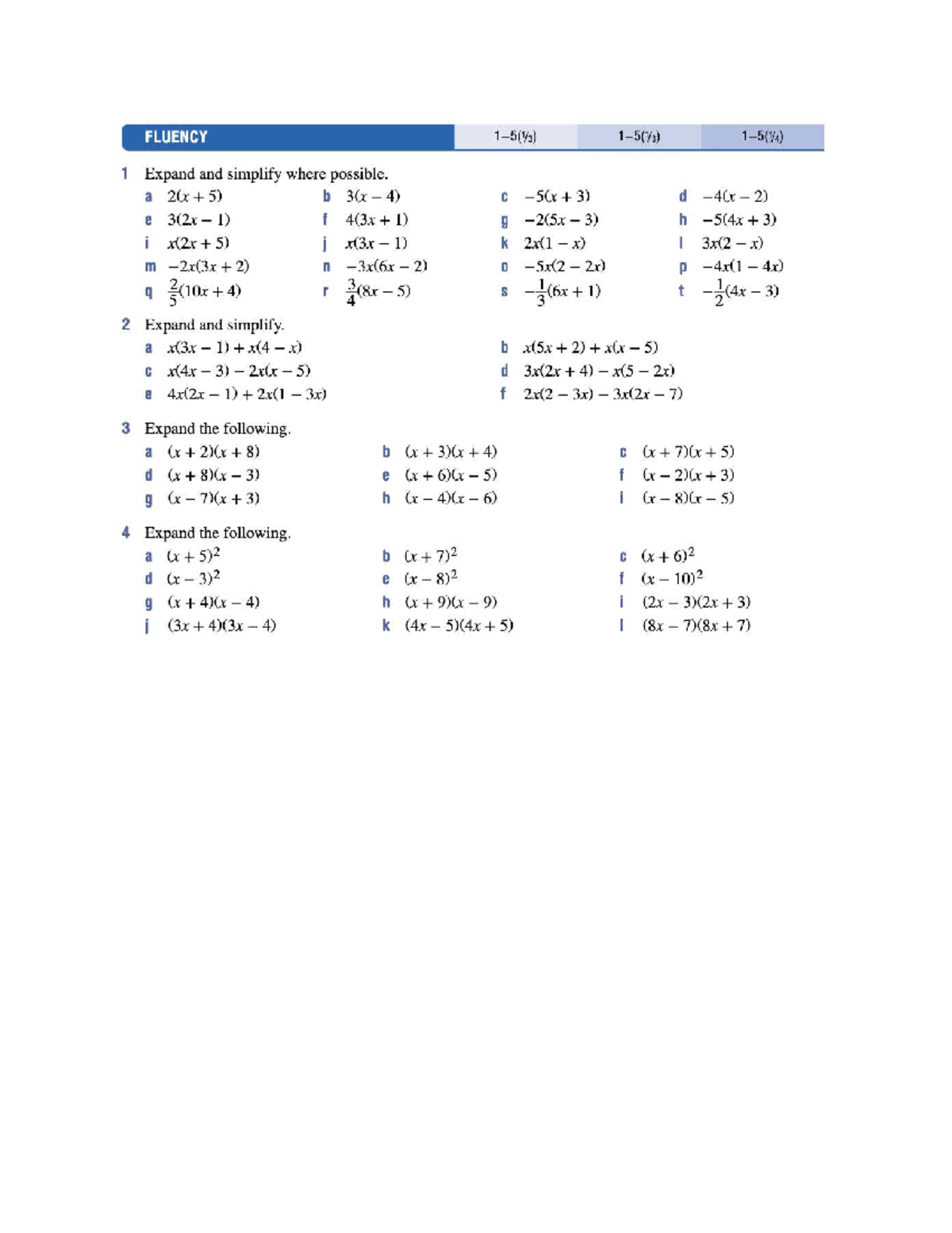 Math 101: Expand and Simplify Expressions - Notes - Studocu