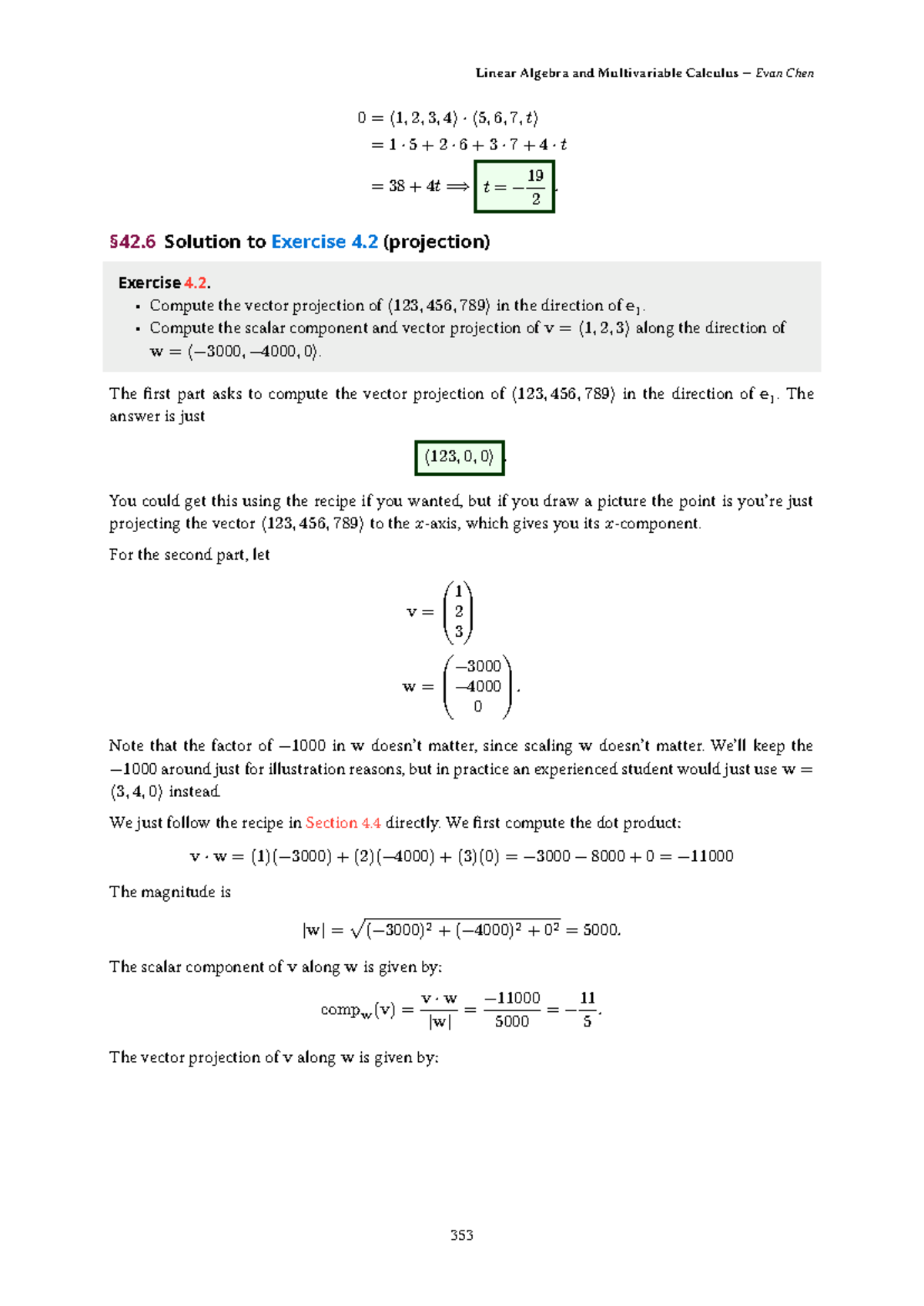 Linear Algebra & Multivariable Calculus Notes (Part 177) - Studocu