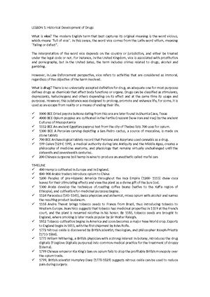 (CDI - 7) Lesson-4 - Study Notes for the Subject Vice And Drug ...