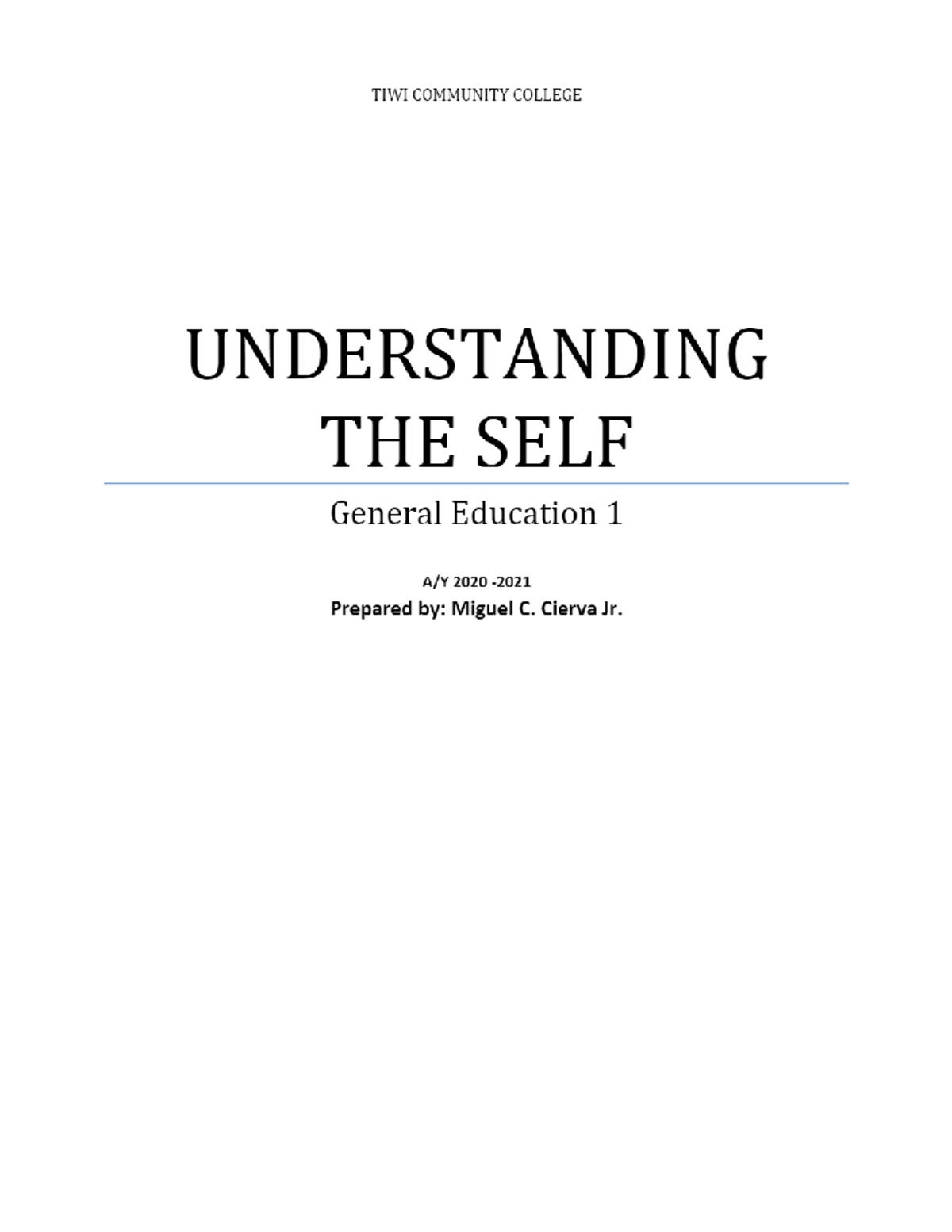 Exploring the Concept of Self: Key Insights and Theories - Studocu