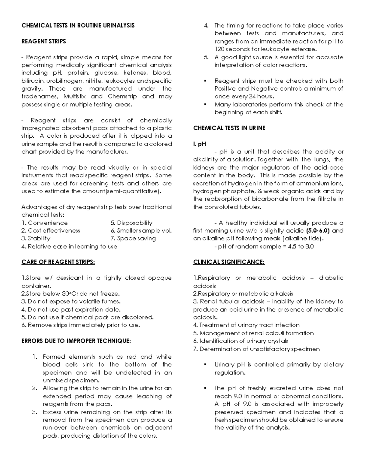 AUBF Chemical Tests in Routine Urinalysis: Key Insights and Techniques ...