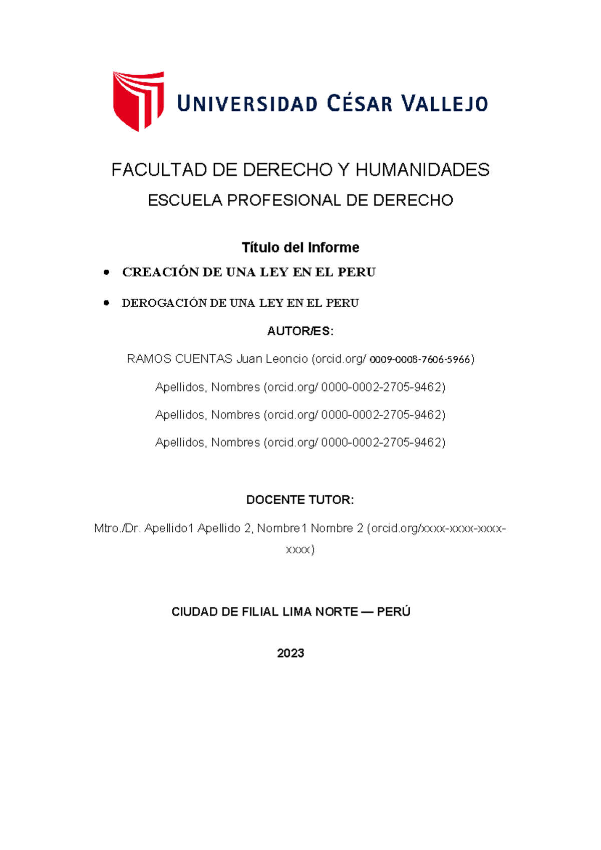 Creación y Derogación de Leyes en Perú: Procedimientos Clave - Studocu