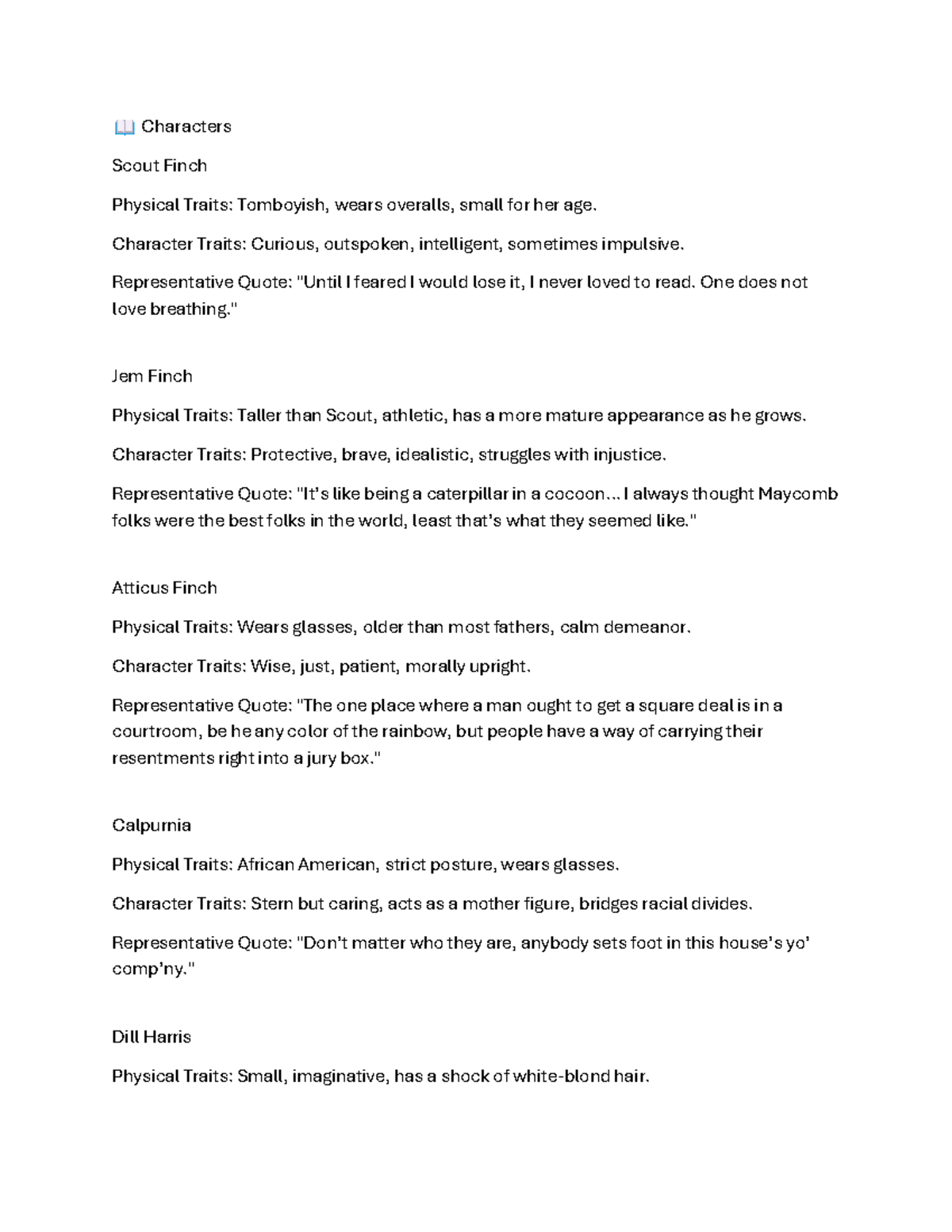 ENG 101: Character Analysis and Plot Structure in 