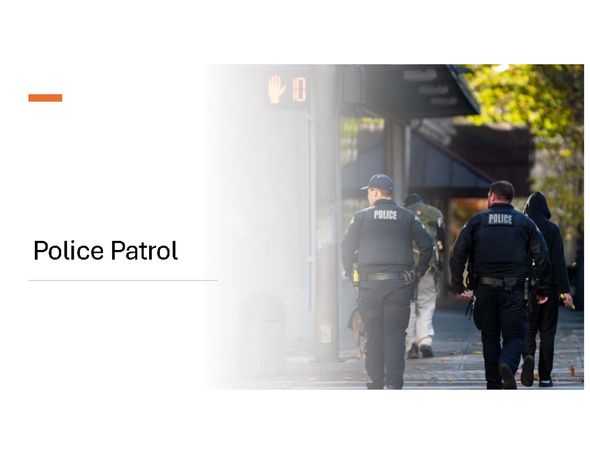 Police Patrol Overview and Call Prioritization - Studocu
