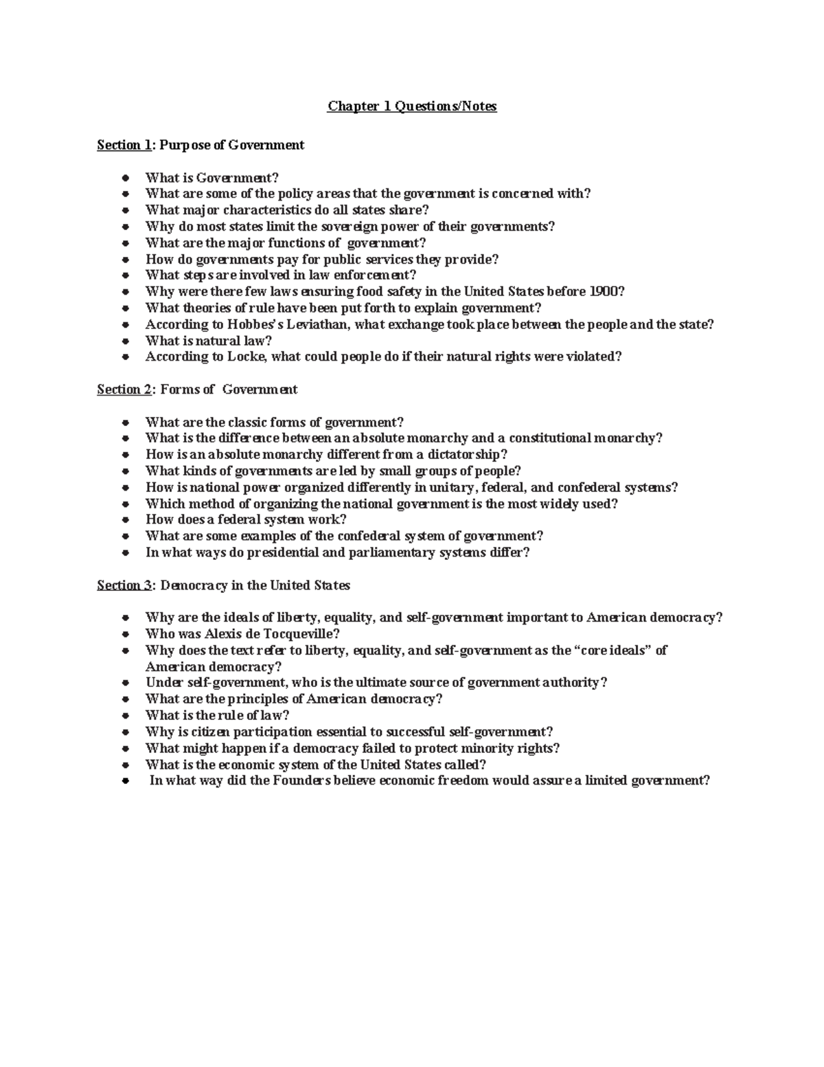 Chapter+1+Questions Notes+ - Chapter 1 Questions/Notes Section 1 ...