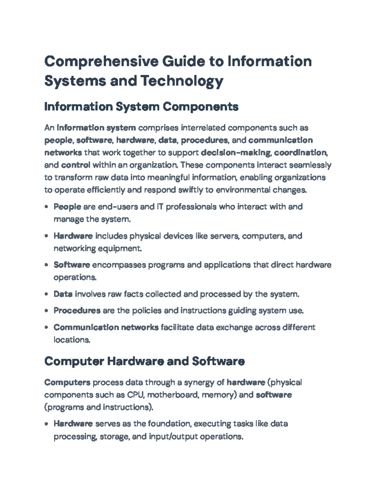 Comprehensive Guide to IS & Tech Analysis: Components & Strategies ...