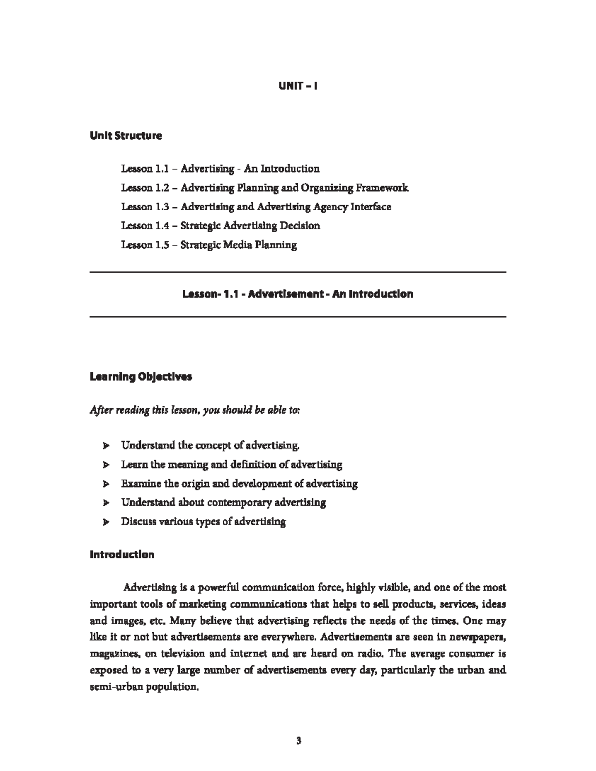 6SEML1 - Lesson 1: Introduction to Advertising and Its Framework - Studocu
