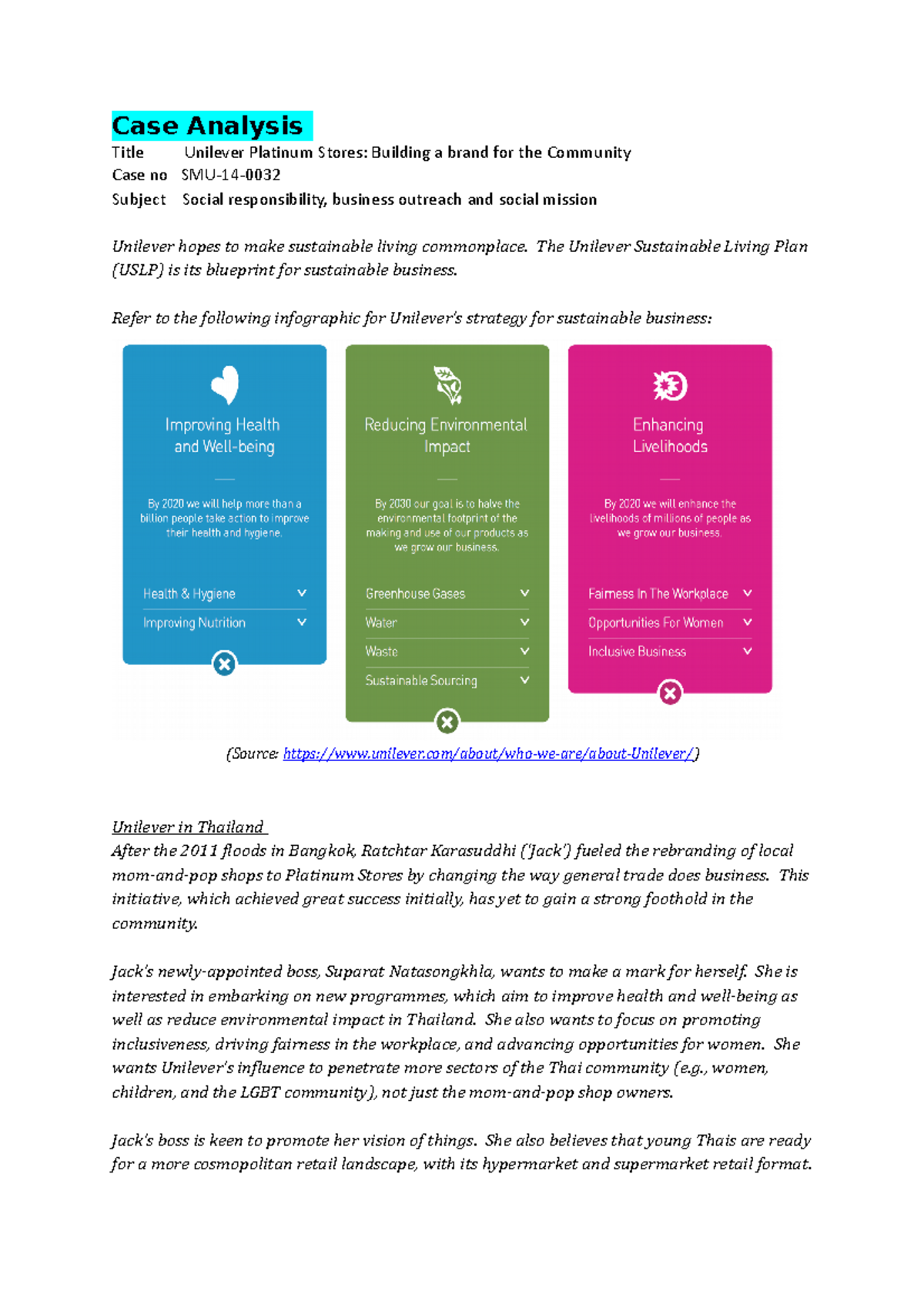 Unilever Platinum Stores Case Study: Community Brand Building ...
