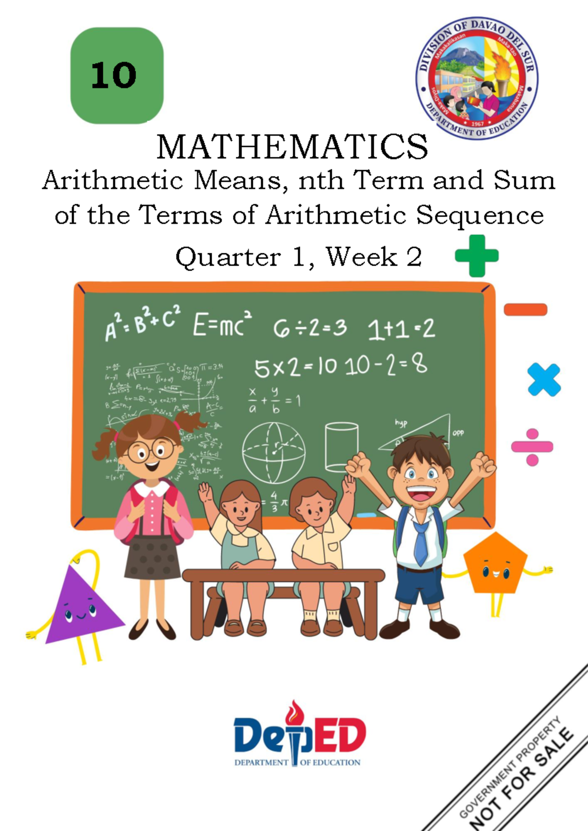 Math10quarter 1week2 - MATH 10 SLM - 10 MATHEMATICS Arithmetic Means ...