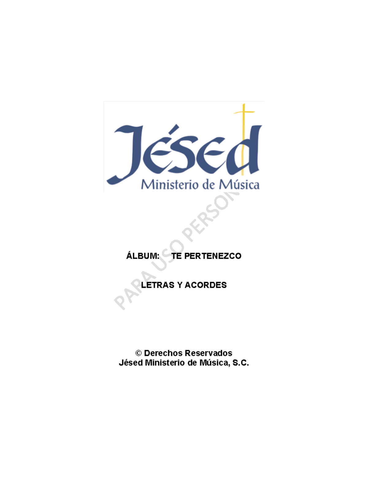 Letras y Acordes del CD 