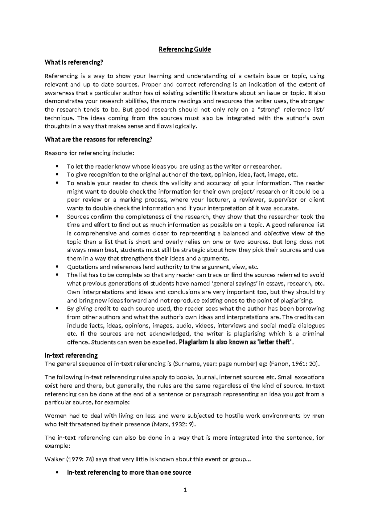 Referencing Guide: Importance, Techniques, and Best Practices - Studocu