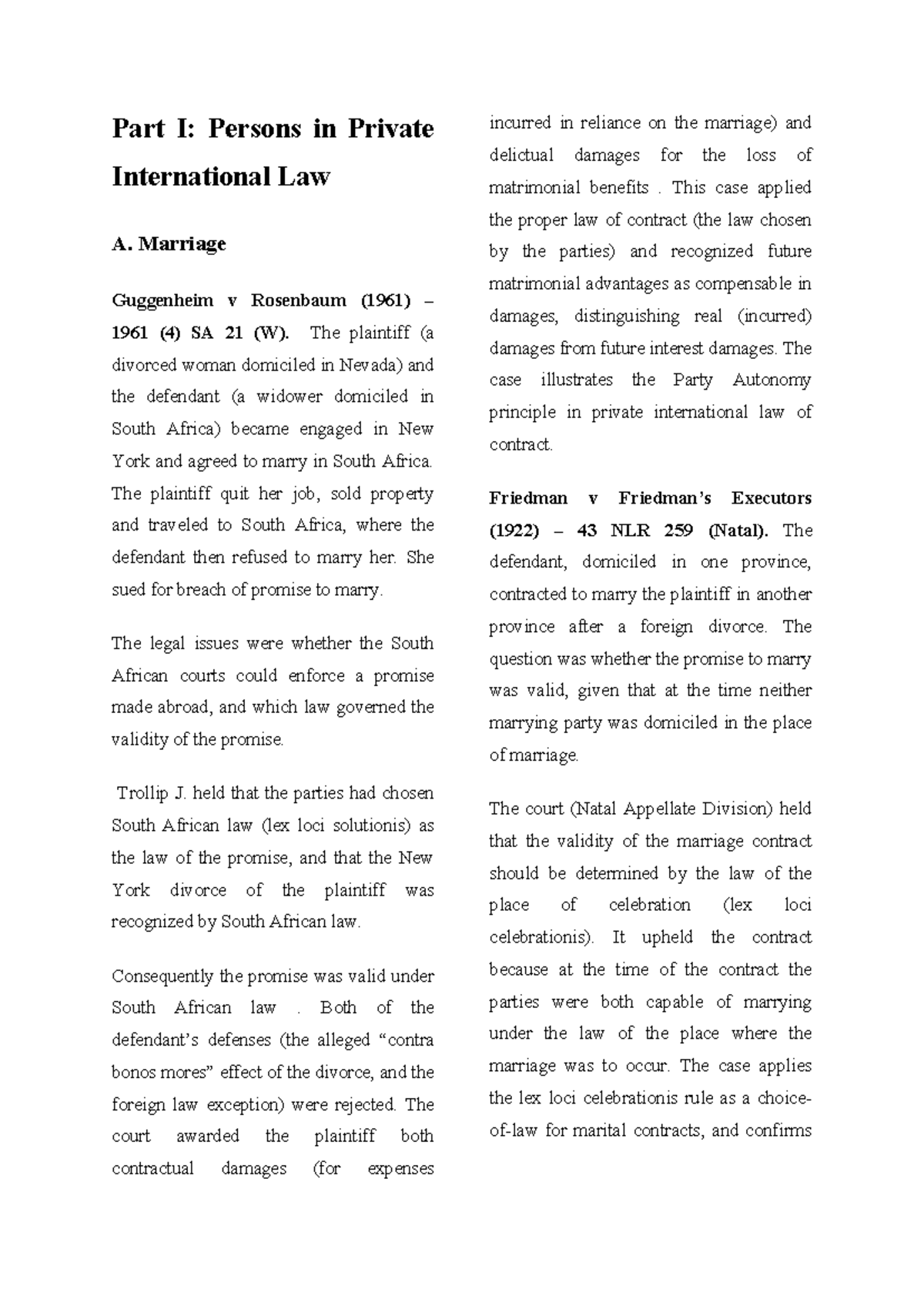 Final Case Notes 2: Summaries of Key Private International Law Cases ...