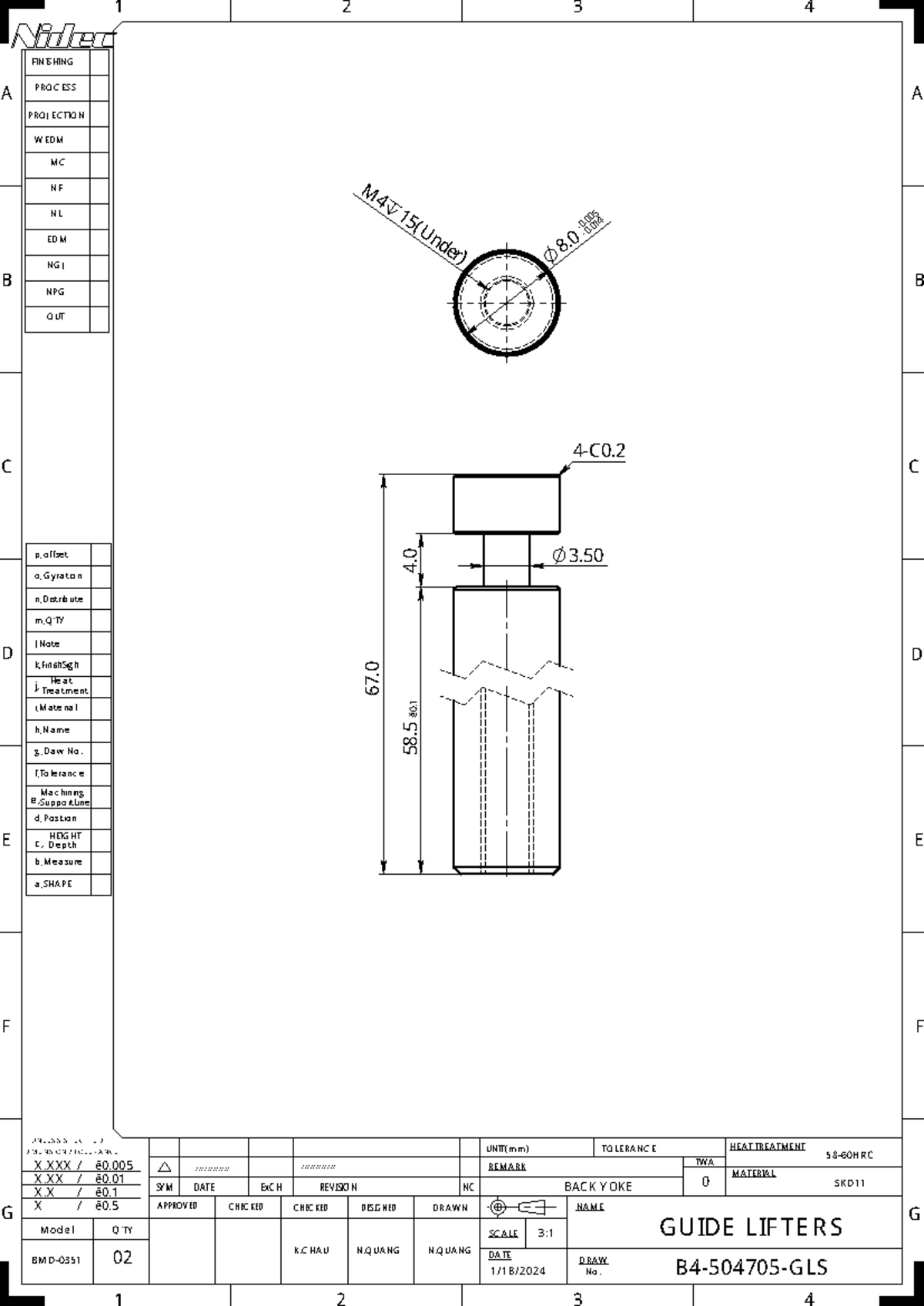 B4-504705 Back Yoke Design and Process Tolerances Documentation - Studocu