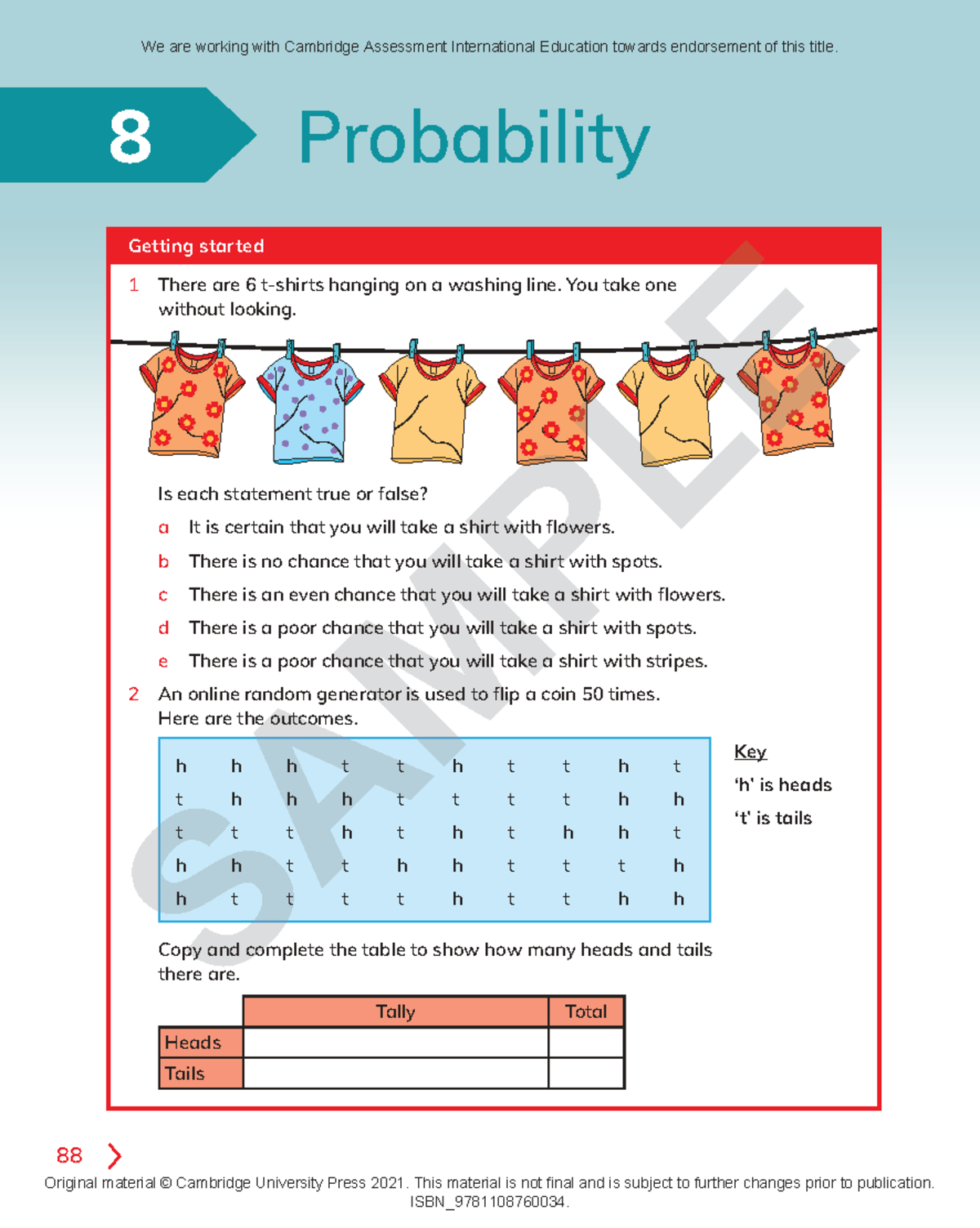 Probability Concepts and Simulations: A Study Guide (Course Code: 2 ...