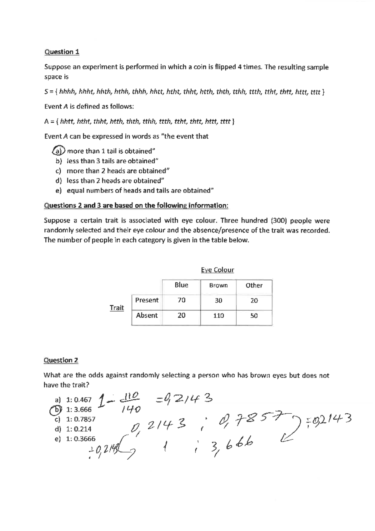 Stat 130 Test 2 Revision Solutions and Sample Questions - Studocu