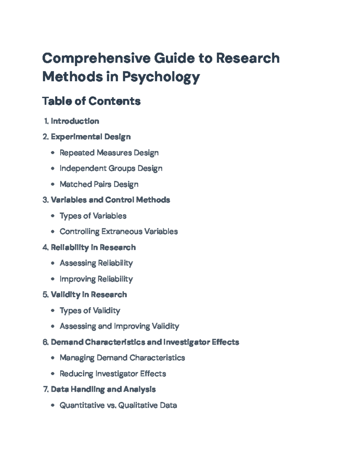 Psych 101: Comprehensive Research Methods Guide for Psychology Students ...