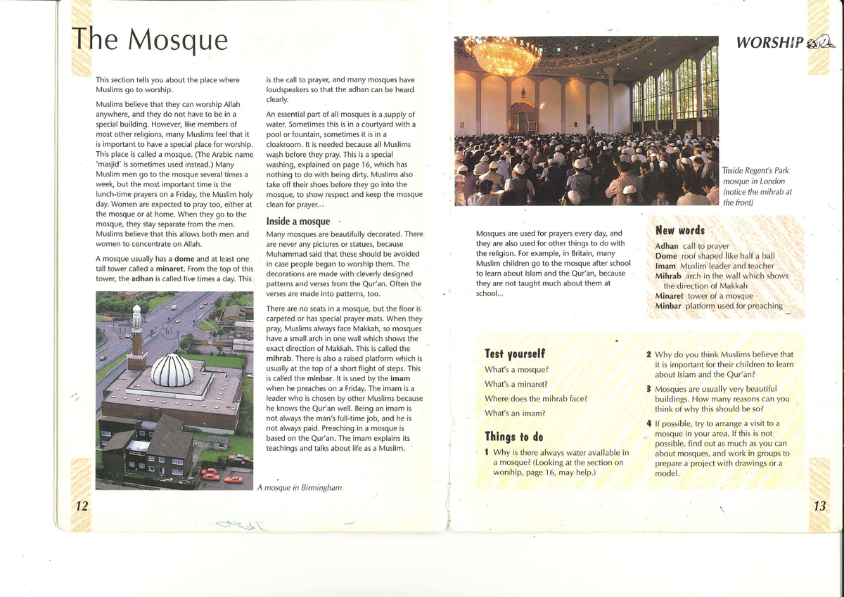 Mosque Overview: Understanding Worship and Architecture - Studocu