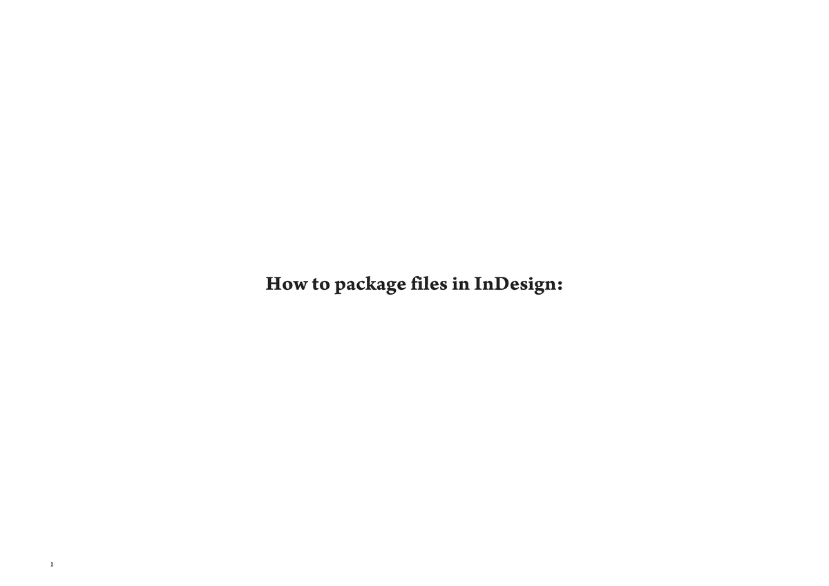 Week 5 - Packaging Files & Saving Interactive PDFs in InDesign AY2526S1 ...