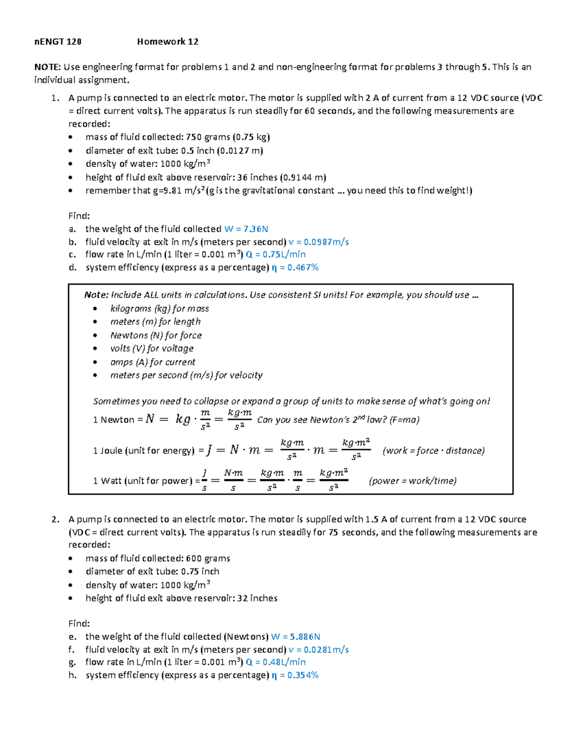 ENGT 120-001 Homework 12: Pump & Soldering Concepts Analysis - Studocu
