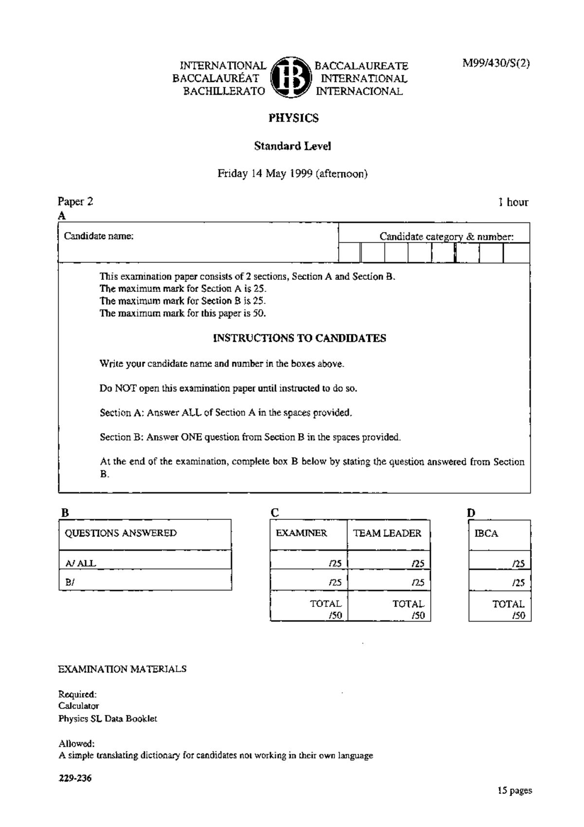 Physics Paper 2 SL Review Notes - Fisica - Studocu