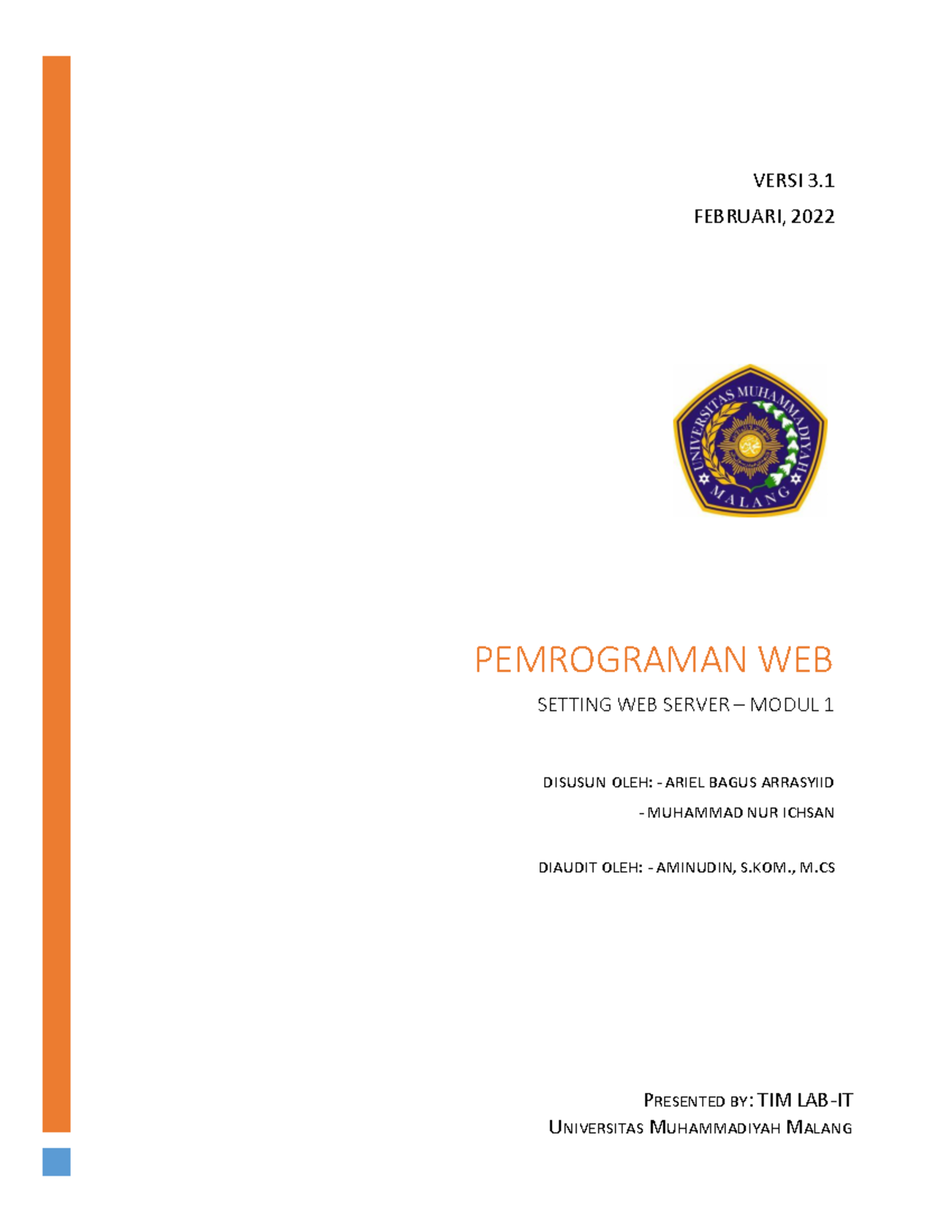 Pemrograman Web: Setting Web Server - Modul 1 (Prak. Pemrograman Web ...