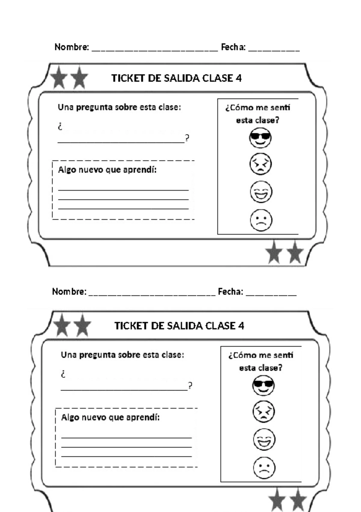 Ticket de salida halloween - Didactica - Studocu