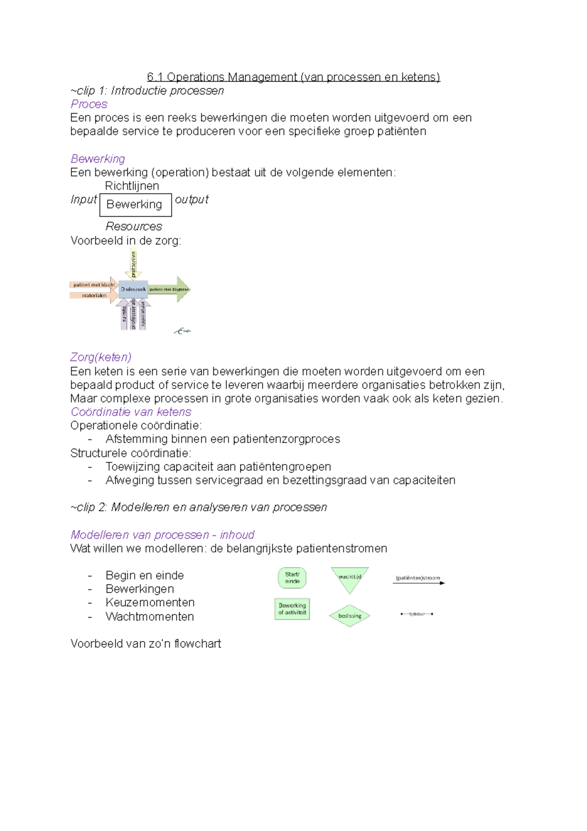 Week 6 blok 3 erasmus universiteit eshpm - 6 Operations Management (van ...
