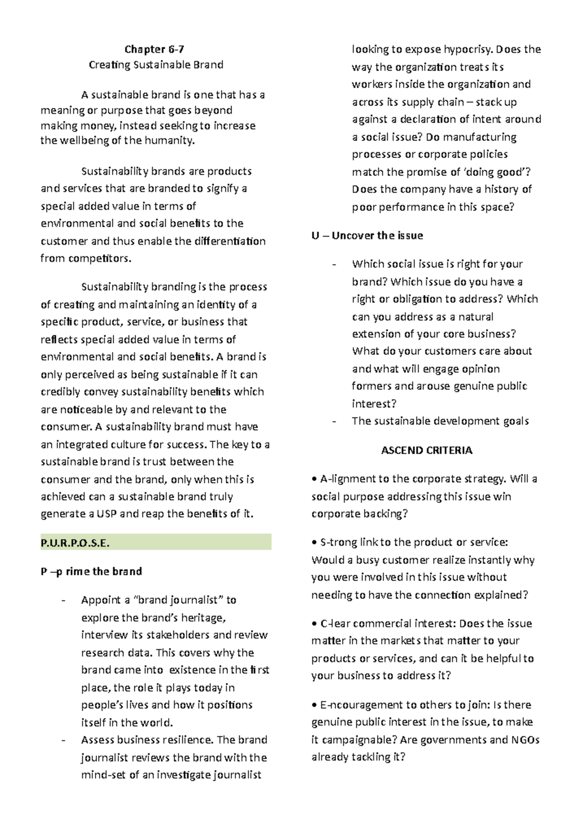 Final Period Reviewer: Module 5 - Market & Customer Insights - Studocu