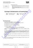 Endterm Solutions for gbs: Betriebssysteme und Systemsoftware Exam