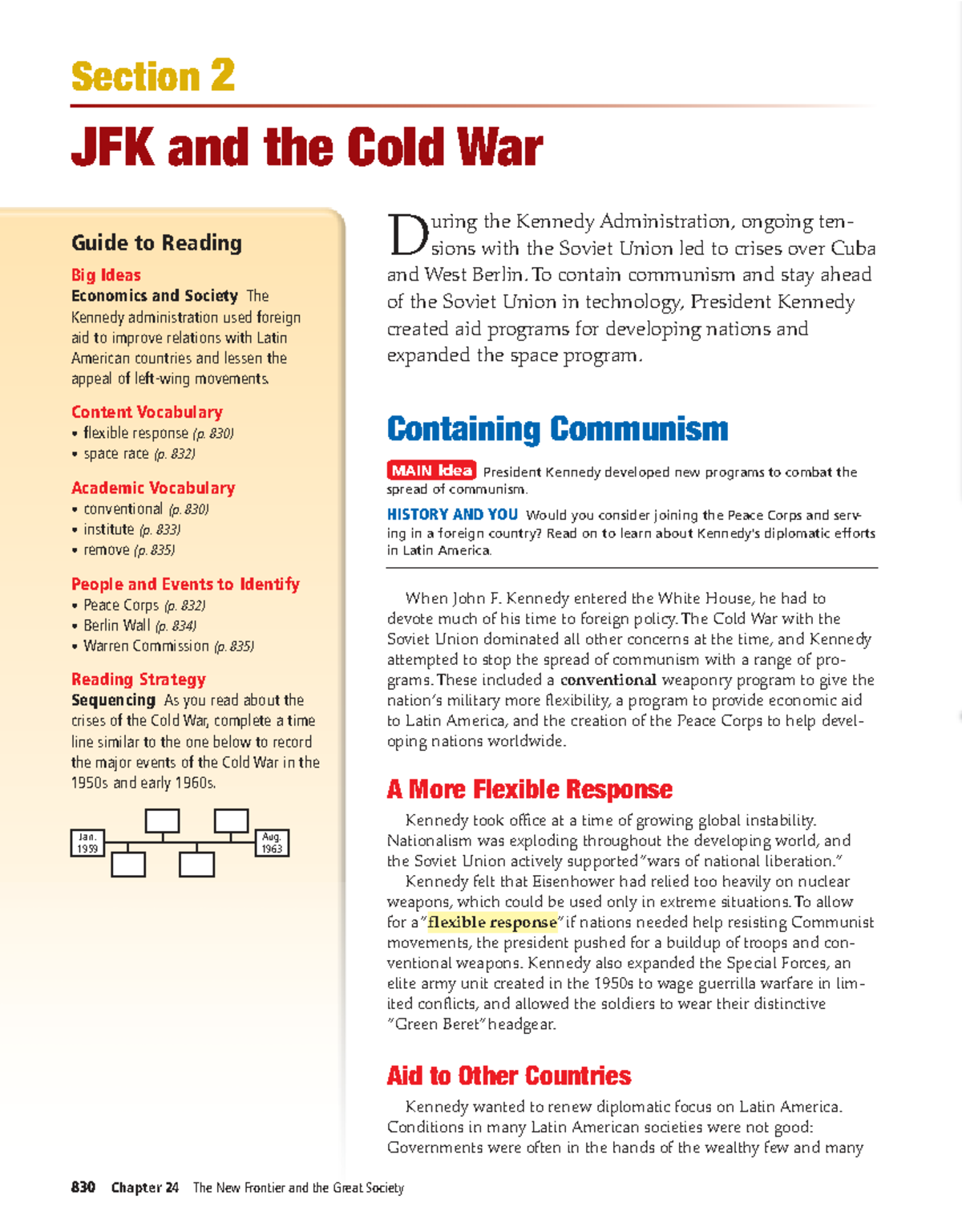 JFK and the Cold War: Key Concepts and Events Guide - Studocu