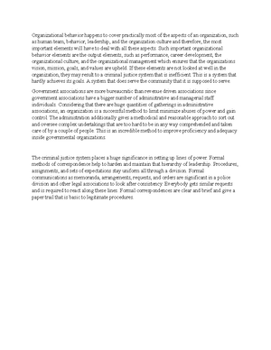 [Solved] criminal justice examples of the six major components of a ...