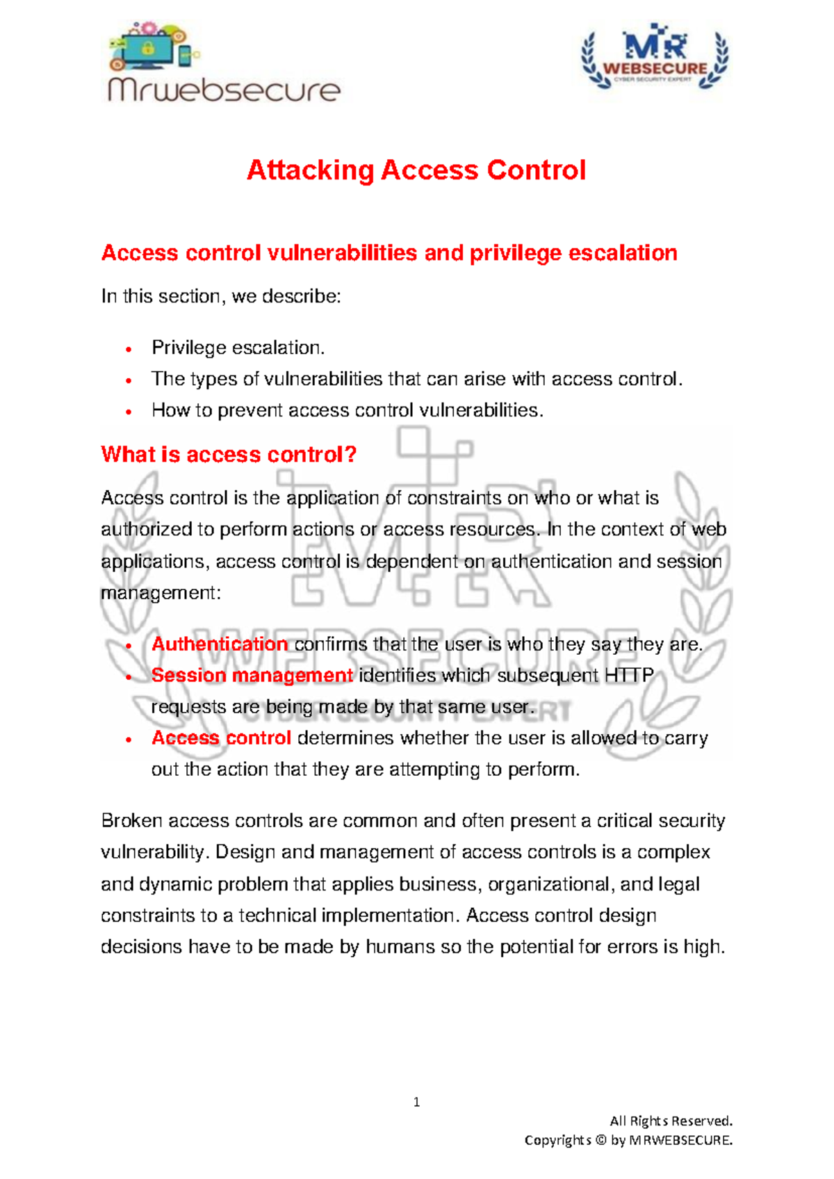 Access Control Vulnerabilities & Privilege Escalation Analysis - Studocu