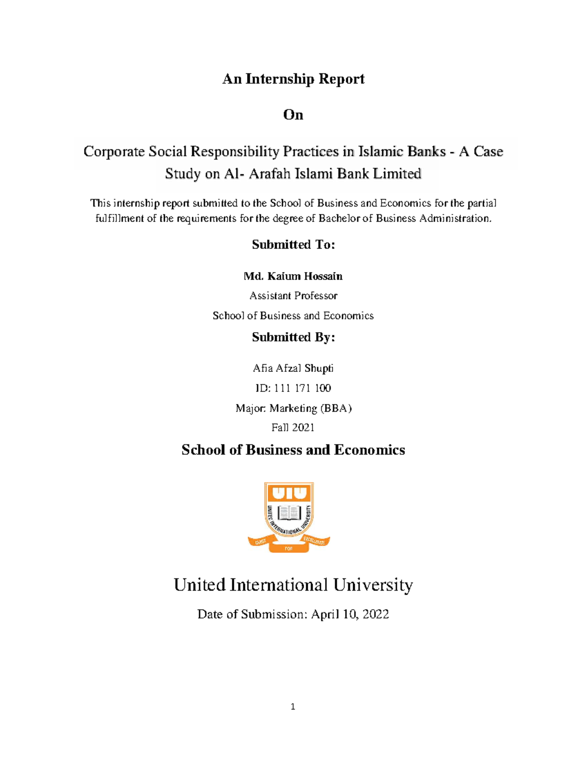Corporate Social Responsibility Practices in Islamic Banks: A Case ...
