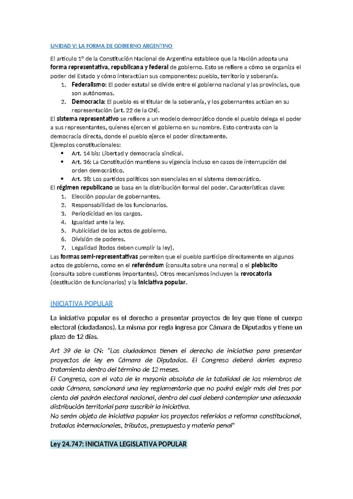 Resumen de Derecho Constitucional - Final Exam (DC 101) - Studocu