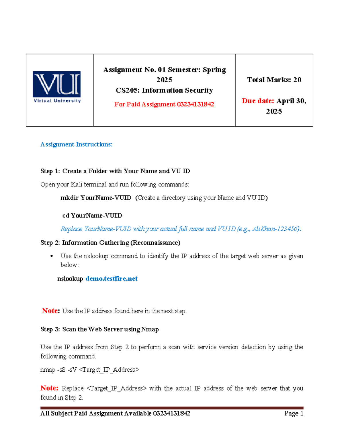 Cs205 assignment 1 2025 correct solution - Assignment No. 01 Semester ...