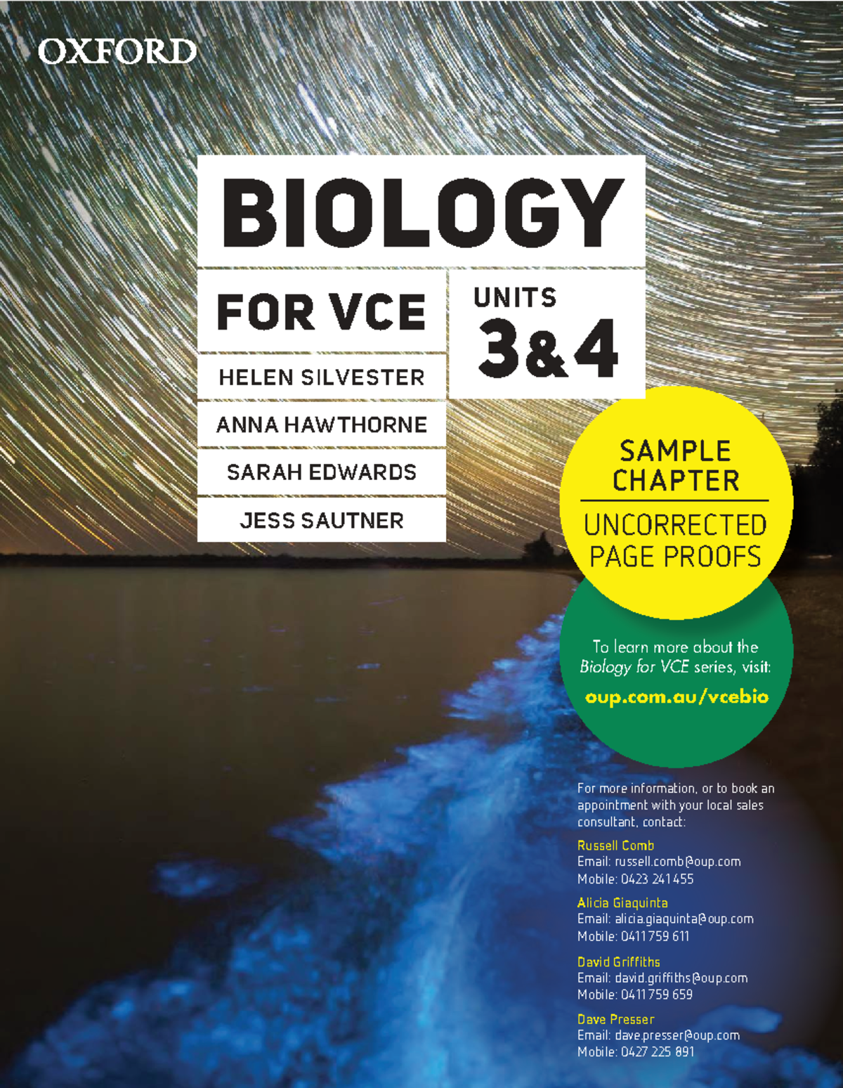 Biology for VCE Units 3 & 4: Sample Chapter and Digital Resources - Studocu